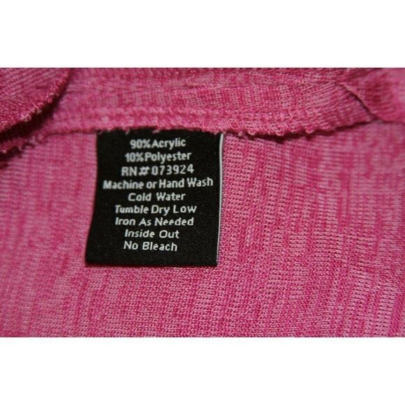 Misook Knit Top Sleeveless Pink Wrinkle Free Tunic Side Slits Womens Large NEW - Picture 8 of 8